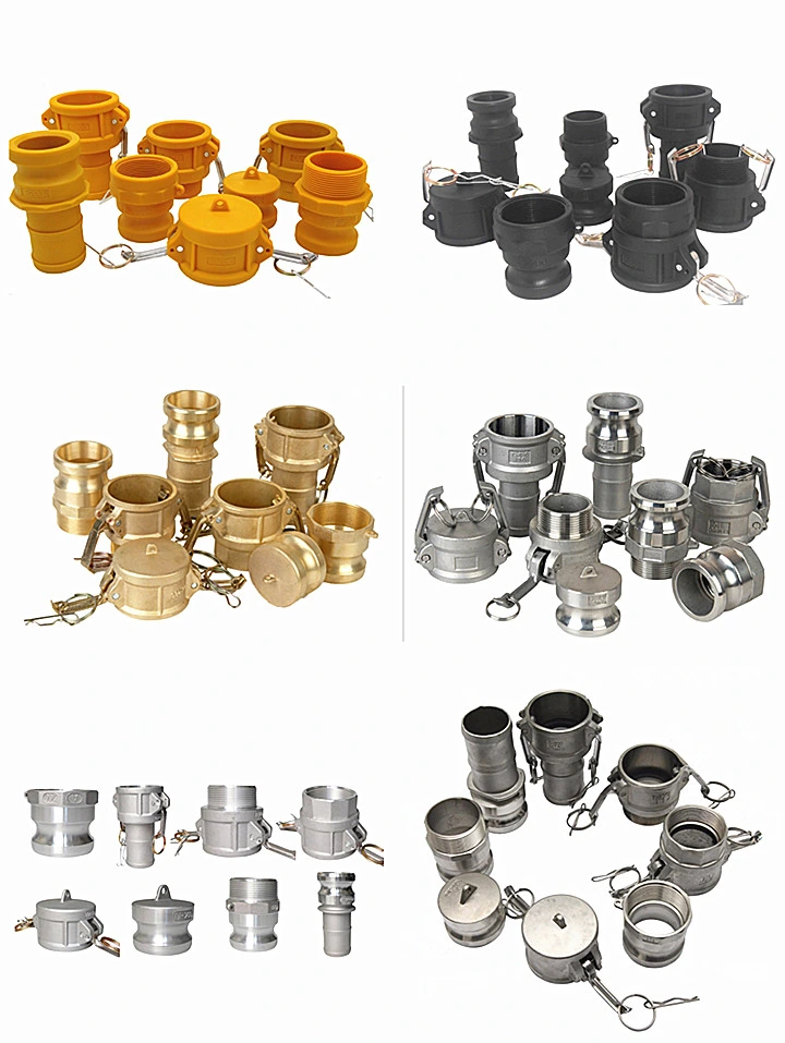 PP Camlock Coupling Pipe Connectors Hose Fittings Type a B C D E F Dp DC